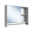 Ver imagem 3 de Armário Espelheira para Banheiro com 1 Porta 1 Toalheiro e Nichos