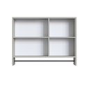 Ver imagem 6 de Armário Espelheira para Banheiro com 1 Porta 1 Toalheiro e Nichos Off White/Arenas