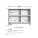 Ver imagem 7 de Armário Espelheira para Banheiro com 1 Porta 1 Toalheiro e Nichos Off White/Arenas