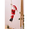 Boneco Papai Noel Em Pelúcia Escalador Guirlanda 90cm Natal - 9