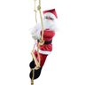Boneco Papai Noel Em Pelúcia Escalador Guirlanda 90cm Natal - 1