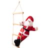 Boneco Papai Noel Em Pelúcia Escalador Guirlanda 90cm Natal - 2
