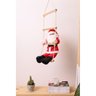 Boneco Papai Noel Em Pelúcia Escalador Guirlanda 90cm Natal - 6