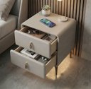 Ver imagem 6 de Mesa de Cabeceira Multifuncional Smart Deluxe: Carregador por Indução, Led Automático e Soft Close C