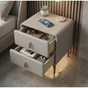 Ver imagem 6 de Mesa de Cabeceira Multifuncional Smart Deluxe: Carregador por Indução, Led Automático e Soft Close C