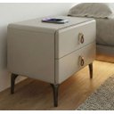 Ver imagem 5 de Mesa de Cabeceira Multifuncional Smart Deluxe: Carregador por Indução, Led Automático e Soft Close C