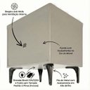 Ver mais imagens de Mesa de Cabeceira Multifuncional Smart Deluxe: Carregador por Indução, Led Automático e Soft Close C