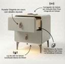 Ver imagem 7 de Mesa de Cabeceira Multifuncional Smart Deluxe: Carregador por Indução, Led Automático e Soft Close C