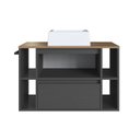 Ver imagem 6 de Gabinete de Banheiro Suspenso 80cm com 4 Nichos 1 Toalheiro 1 Porta 1 Gaveta Bh8010 com Cuba