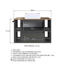 Ver imagem 7 de Gabinete de Banheiro Suspenso 80cm com 4 Nichos 1 Toalheiro 1 Porta 1 Gaveta BH8010 com Cuba Preto/Mel/Grafite