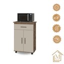 Ver imagem 6 de Balcão New Juliana Cor:canela Off White - Armário Cozinha - Mizza Decor