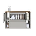 Ver imagem 5 de Gabinete de Banheiro Suspenso 80cm com 4 Nichos 1 Toalheiro 1 Porta 1 Gaveta Bh8010