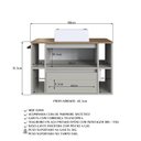 Ver imagem 4 de Gabinete de Banheiro Suspenso 80cm com 4 Nichos 1 Toalheiro 1 Porta 1 Gaveta BH8010 com Cuba Bege/Mel/Arenas