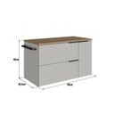 Ver imagem 4 de Gabinete de Banheiro Suspenso 80cm com 1 Toalheiro 2 Portas e 1 Gaveta Bh8020