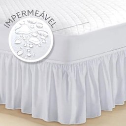 Conjunto Capa para Colchão Impermeável Matelada Casal King + Saia Box King - 1