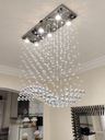 Ver imagem 2 de Lustre Plafon de Teto para Sala de Janta Estar Retangular:70