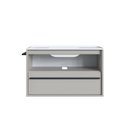 Ver imagem 6 de Gabinete de Banheiro Suspenso 80cm com 1 Toalheiro 1 Porta e 1gaveta com Lavatório