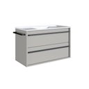 Ver imagem 3 de Gabinete de Banheiro Suspenso 80cm com 1 Toalheiro 1 Porta e 1gaveta com Lavatório