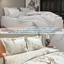 Ver imagem 4 de Cobreleito Queen Size 300 Fios Juliette 03 Pç Super Elegante:palha
