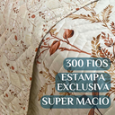 Ver imagem 3 de Cobreleito Queen Size 300 Fios Juliette 03 Pç Super Elegante:palha