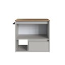 Ver imagem 6 de Gabinete de Banheiro Suspenso 60cm com 1 Nicho 1 Toalheiro 1 Porta e 1 Gaveta