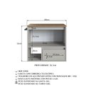 Ver imagem 4 de Gabinete de Banheiro Suspenso 60cm com 1 Nicho 1 Toalheiro 1 Porta e 1 Gaveta Bege/Mel/Arenas