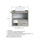 Ver imagem 7 de Gabinete de Banheiro Suspenso 60cm com 1 Nicho 1 Toalheiro 1 Porta e 1 Gaveta com Cuba