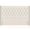 Ver imagem 5 de Cabeceira Cama Box King 195cm Estofada Frizza P05 Linho Creme