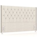 Ver imagem 1 de Cabeceira Cama Box King 195cm Estofada Frizza P05 Linho Creme