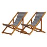 Kit 2 Espreguiçadeira Preguiçosa Dobrável Mel Sb-retro - 1