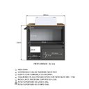 Ver imagem 7 de Gabinete de Banheiro Suspenso 60cm com 1 Nicho 1 Toalheiro 1 Porta e 1 Gaveta com Cuba Preto/Mel/Grafite