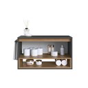 Ver imagem 5 de Gabinete de Banheiro Suspenso 80cm com 1 Nicho 1 Toalheiro 1 Porta