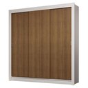 Ver imagem 3 de Guarda-roupa Casal 3 Portas de Correr Branco/rustic Sublime Madesa