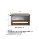 Ver imagem 7 de Gabinete de Banheiro Suspenso 80cm com 1 Nicho 1 Toalheiro 1 Porta Bege/Mel/Arenas