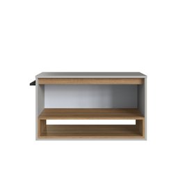 Gabinete de Banheiro Suspenso 80cm com 1 Nicho 1 Toalheiro 1 Porta - 6