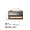 Ver imagem 4 de Gabinete de Banheiro Suspenso 80cm com 1 Nicho 1 Toalheiro 1 Porta com Cuba