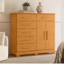 Ver imagem 6 de Cômoda Sapateira para Quarto 2 Portas 6 Gavetas Potenza A04 Cinamomo - Lyam Decor