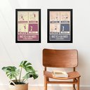 Ver imagem 2 de Kit 2 Quadros Instruções para Banheiro - Masculino e Feminino 24x18cm - com Vidro:moldura Preta