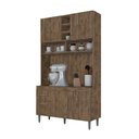Ver imagem 1 de Armário de Cozinha Cristal Cor:canela Multiuso Mizza Decor
