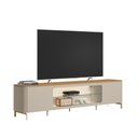 Ver imagem 5 de Rack TV Off White Tauari 239cm Santorini Moderno