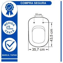 Assento Sanitário Deca Vogue Plus Tupan:branco-gelo - 3