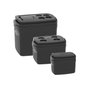Combo 3 Caixas Térmicas 5, 12 e 32 Litros - Cooler Soprano:Preto - 1