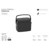 Combo 3 Caixas Térmicas 5, 12 e 32 Litros - Cooler Soprano:Preto - 2