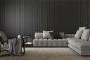 Ver imagem 6 de Painel Ripado Frieze Preto 2750 X 455 X 9mm - Caixa com 2 Painéis = 2,5m2