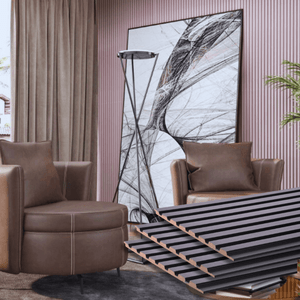 Painel Ripado Frieze Preto 2750 X 455 X 9mm