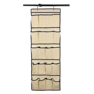 Sapateira Porta e Parede Organizador Vertical Gigante 20 Divisorias Capacidade 10 Pares Dobravel