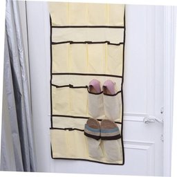 Sapateira Porta e Parede Organizador Vertical Gigante 20 Divisorias Capacidade 10 Pares Dobravel - 4