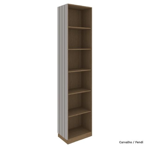 Módulo Cantoneira Lateral 234cm Altura Rimo Setiba - Carvalho/fendi