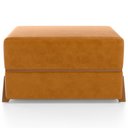 Ver imagem 3 de Puff Decorativo Retangular para Sala de Estar Domus L02 Couríssimo Whisky - Lyam Decor