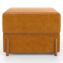 Ver imagem 6 de Puff Decorativo Retangular para Sala de Estar Domus L02 Couríssimo Whisky - Lyam Decor